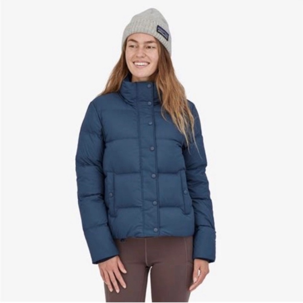 Patagonia Silent Puffer Down Jacket Stone Blue